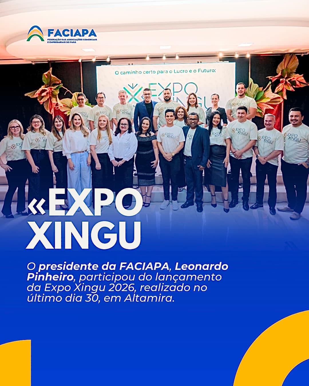 Imagem de lançamento do Expo Xingu